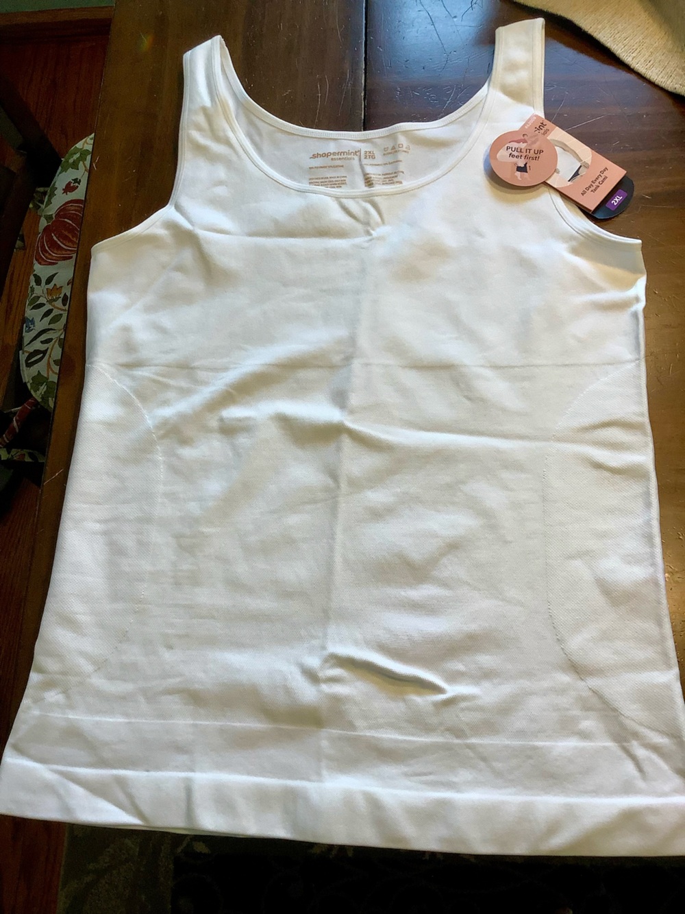 Shapermint All Day Every Day Tank Cami- White